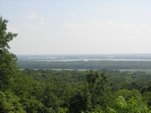18. Looking south towards Illinois River from park